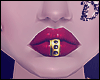 D:. Gold Lip Piercing