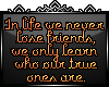 v| True Friendship