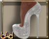 White Rose Stud Pumps