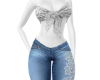 TOP JEANS LACE