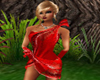 [MA]sexy toga dress red