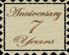 Anniversary 7 year stamp