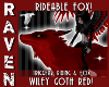 ANIMATED GOTH RED FOX!