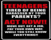 teenagers tired poster