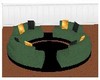 circular chat couch gree