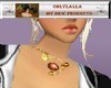 Fantasy golden necklace