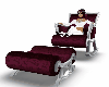 Burgundy Rocking Chair