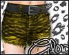 #Zebra Shorts - Yellow#