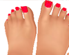 Red toes