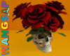 Skull Roses Vase