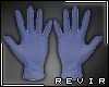 R║ Blue Latex Gloves
