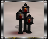 Red Gothic Floor Candles