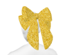 Yellow Glitter Bow