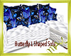 Blue Butterfly L Couch