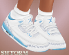 White & Blue Sneakers F