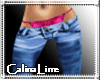 [CL] pink blue jeans