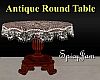 Antq Round Table w/TC