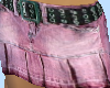 Pink-jeans skirt-belt