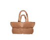 brown puffa bag up