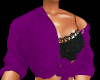 purple off shoulder