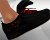 *W* Black Heart Sneakers