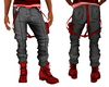 pants-shoes red gray