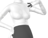 {W} white turtleneck
