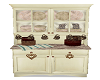 cream kitchen dresser