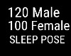 120 m 100 F SLEEP POSE