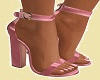 Pink Satin Heels