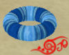 Blue Stripe Tube Float