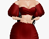 RED cut GOWN