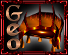 Geo Flame claw chair