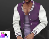 letterman jacket purple