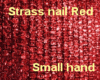 [AM]Red glitter nail