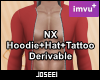 NX Hoodie + Hat + Tattoo