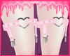 P! Heart Garter Pinku