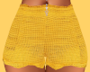 Yellow Crochet Shorts