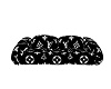 LV BLACK N WHITE COUCH