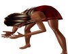 Bend over kissing pose