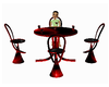 mesa+sillas roja