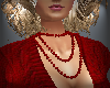 *S* Red Pearl Necklace
