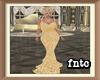 *F* Gold Sequin Gown