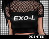 포 Mesh Crop EXO-L