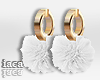 White Pompom Earrings