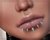 !L SPIKE LIP SILVER