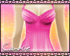 pink bow mini dress