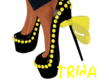 Yellow/blk Pumps