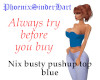 Nix busty pushup top blu