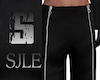 Black Leather Zip Pants